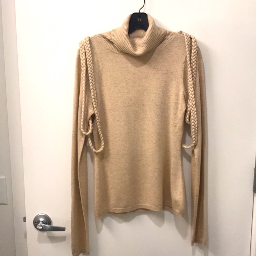 Mara Hoffman turtleneck sweater with rope details